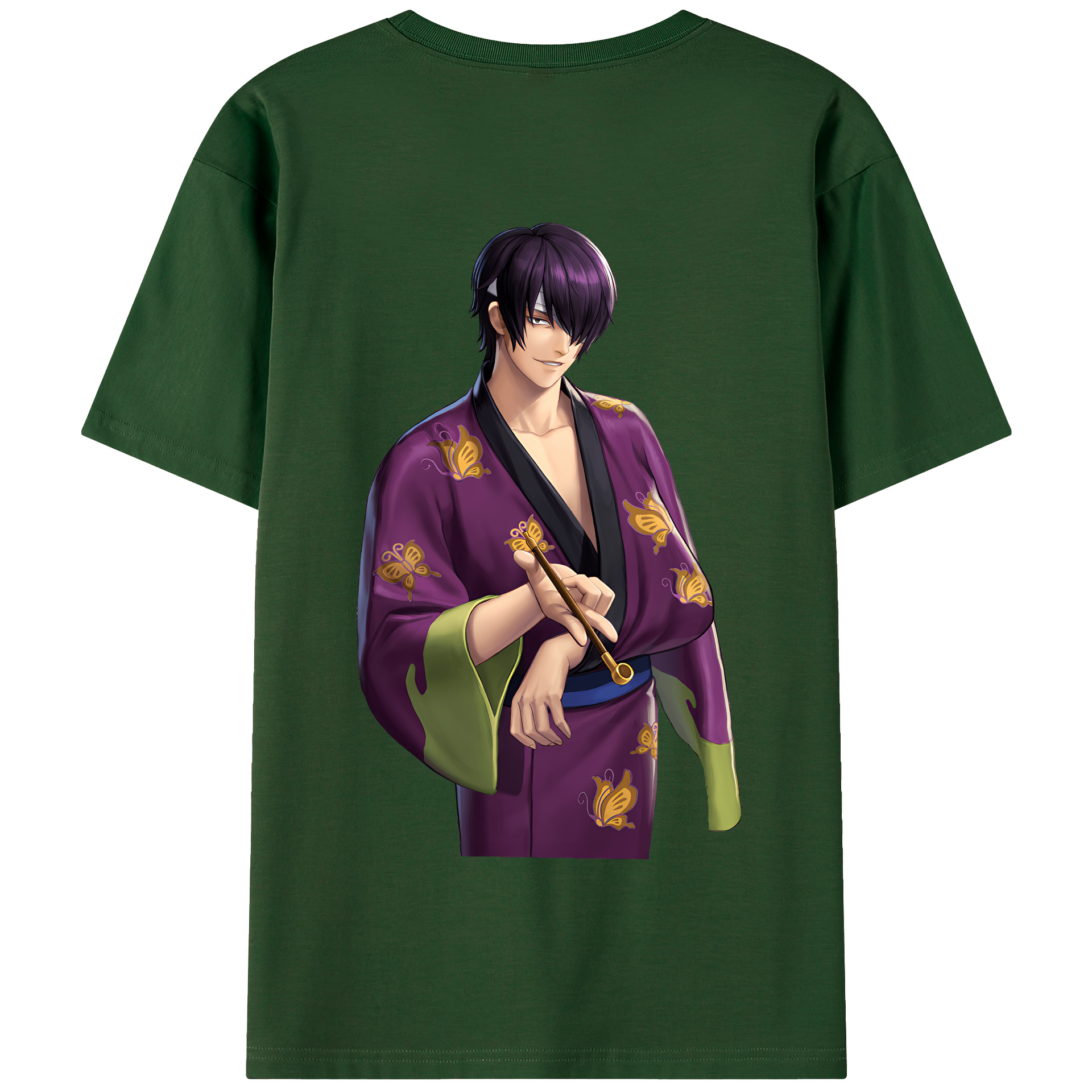（画像用） ぎんたま 坂田銀時（さかたぎんとき） 神楽 志村新八（しむら しんぱち） GINTAMA Sakata Gintoki Kagura Shimura Shinpachi 綿100％半袖Tシャツ（背面プリント）